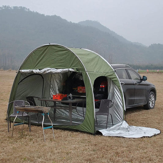 Car Trunk Rear Tent with Canopy | Sun-Resistant, Waterproof 2000mm+ | All-Season Camping - Hazli Collection