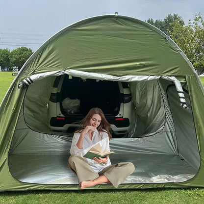 Car Trunk Rear Tent with Canopy | Sun-Resistant, Waterproof 2000mm+ | All-Season Camping - Hazli Collection