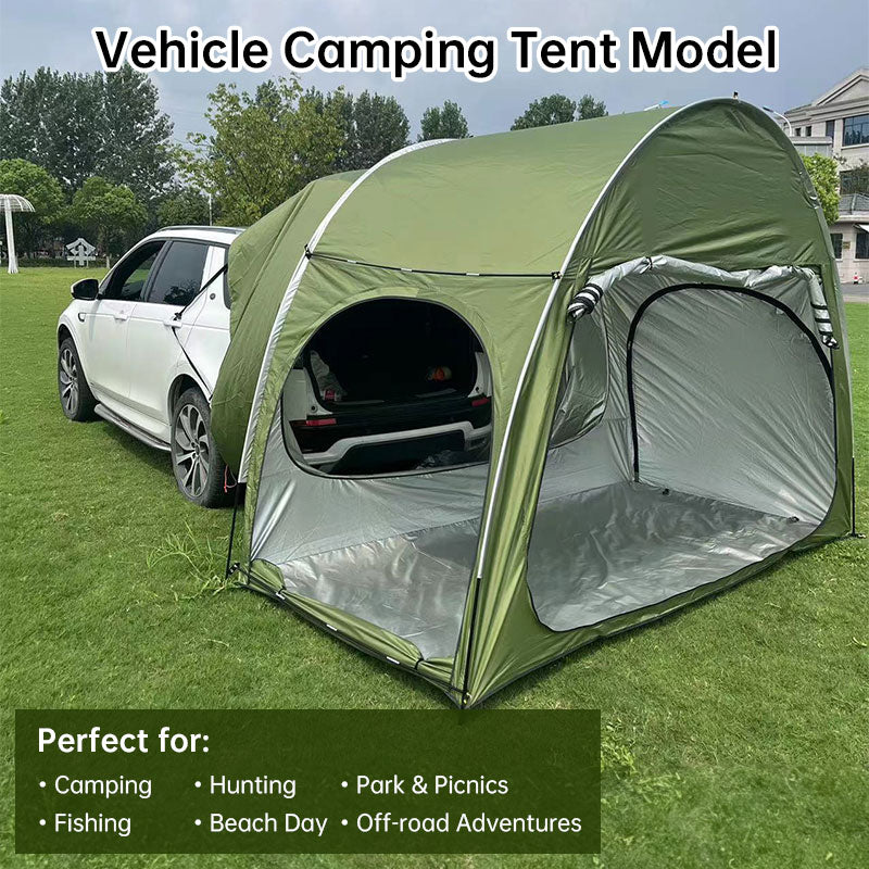 Car Trunk Rear Tent with Canopy | Sun-Resistant, Waterproof 2000mm+ | All-Season Camping - Hazli Collection