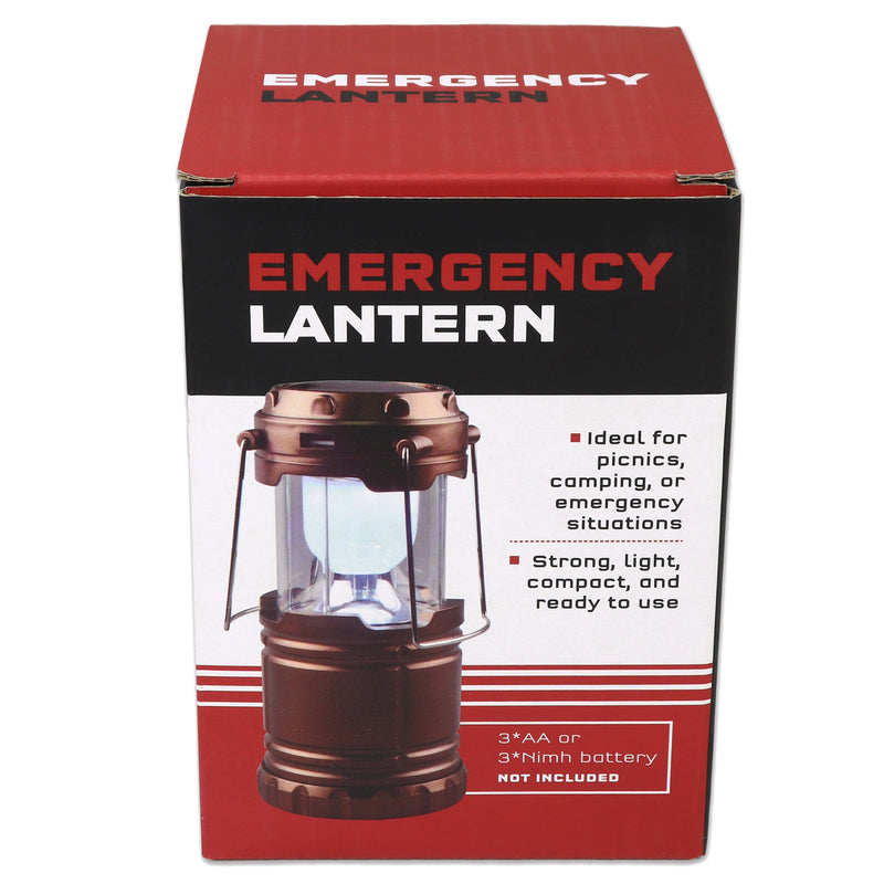 Collapsible Solar Lantern | Triple-Power LED Camping Light | Solar + USB + Battery - Hazli Collection