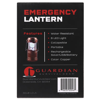 Collapsible Solar Lantern | Triple-Power LED Camping Light | Solar + USB + Battery - Hazli Collection