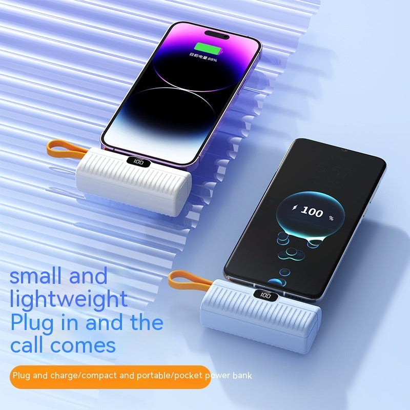 Compact Capsule Power Bank | Portable Phone Charger | Ultra-Small Emergency Backup - Hazli Collection