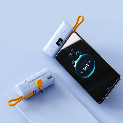 Compact Capsule Power Bank | Portable Phone Charger | Ultra-Small Emergency Backup - Hazli Collection
