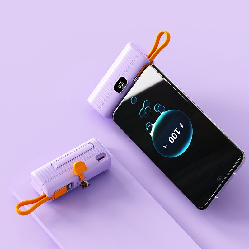 Compact Capsule Power Bank | Portable Phone Charger | Ultra-Small Emergency Backup - Hazli Collection