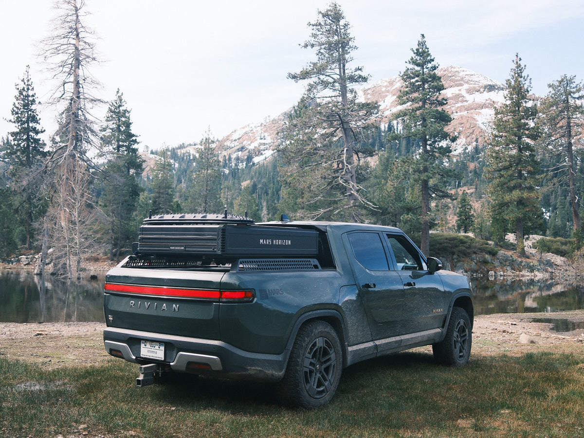 Mars Horizon Hard Shell Rooftop Tent with Ladder, Mattress & Insulation Liner