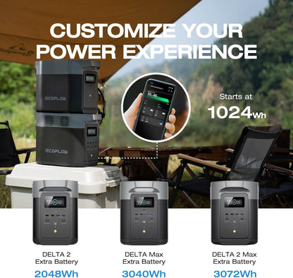 EF ECOFLOW Delta 2 Portable Power Station | 1024Wh LFP Battery | Fast Charging - Hazli Collection