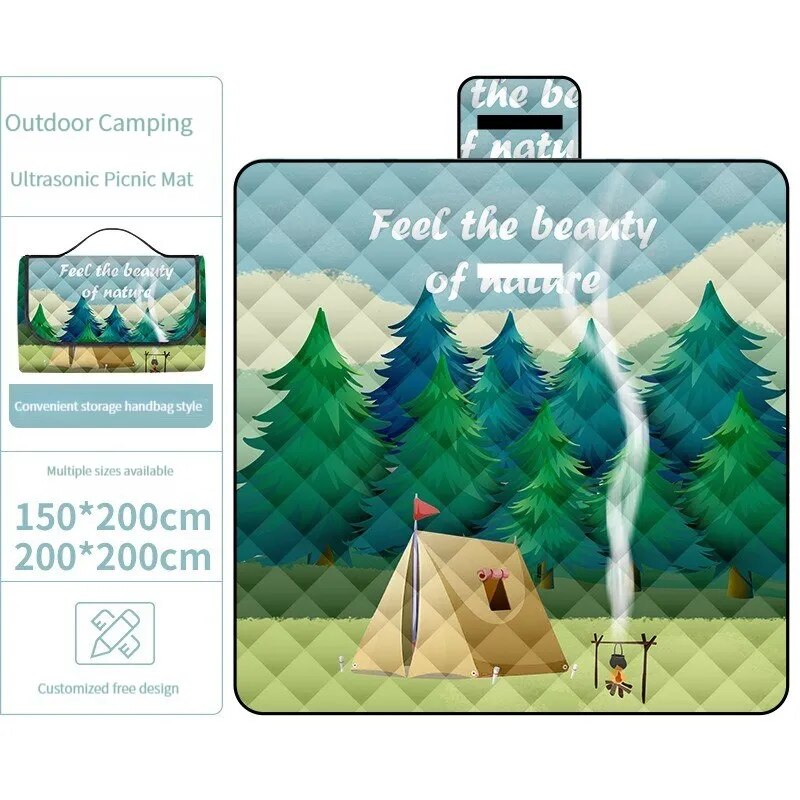 EcoVenture Waterproof Camping Mat | Durable Ground Cover for Outdoors | Picnic & Tent Footprint - Hazli Collection