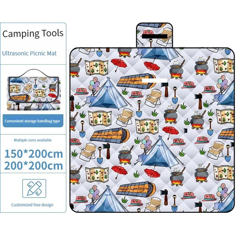 EcoVenture Waterproof Camping Mat | Durable Ground Cover for Outdoors | Picnic & Tent Footprint - Hazli Collection