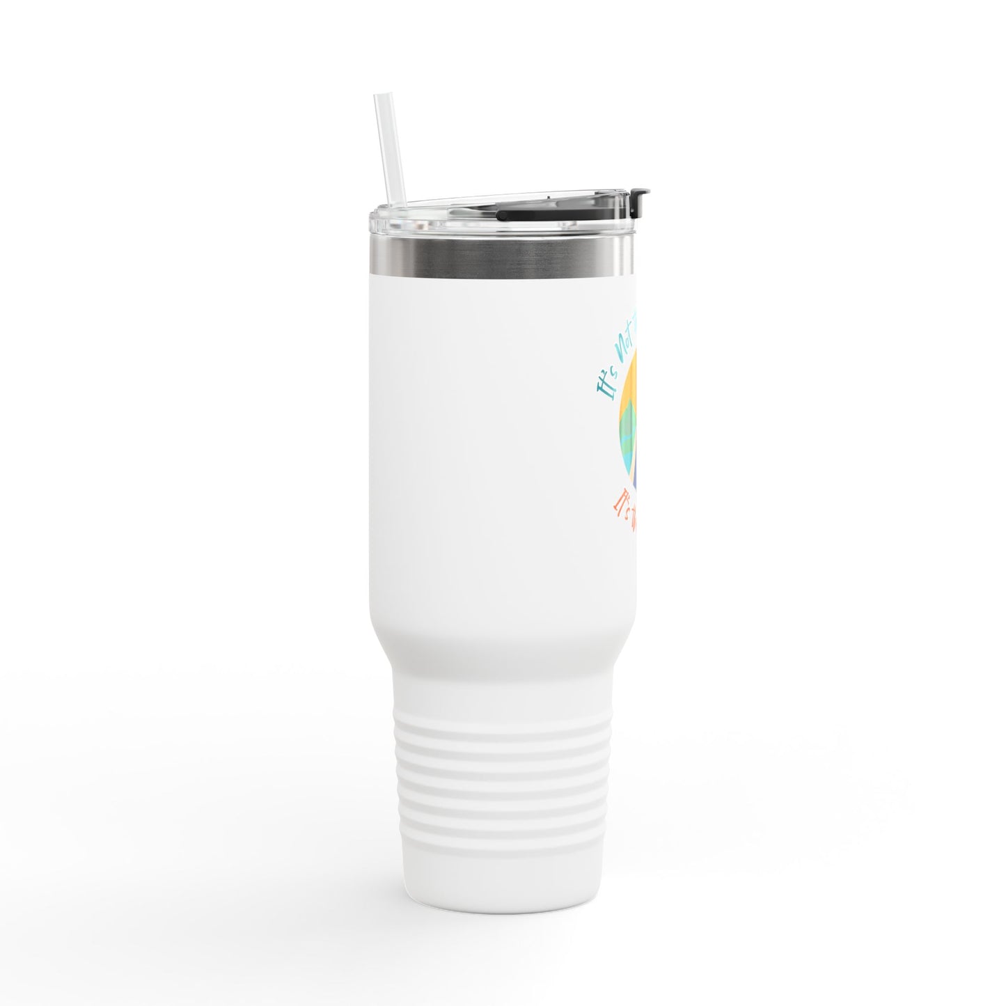 Inspirational Insulated Travel Mug 40oz | Double-Wall Stainless Steel | Adventure Quote - Hazli Collection