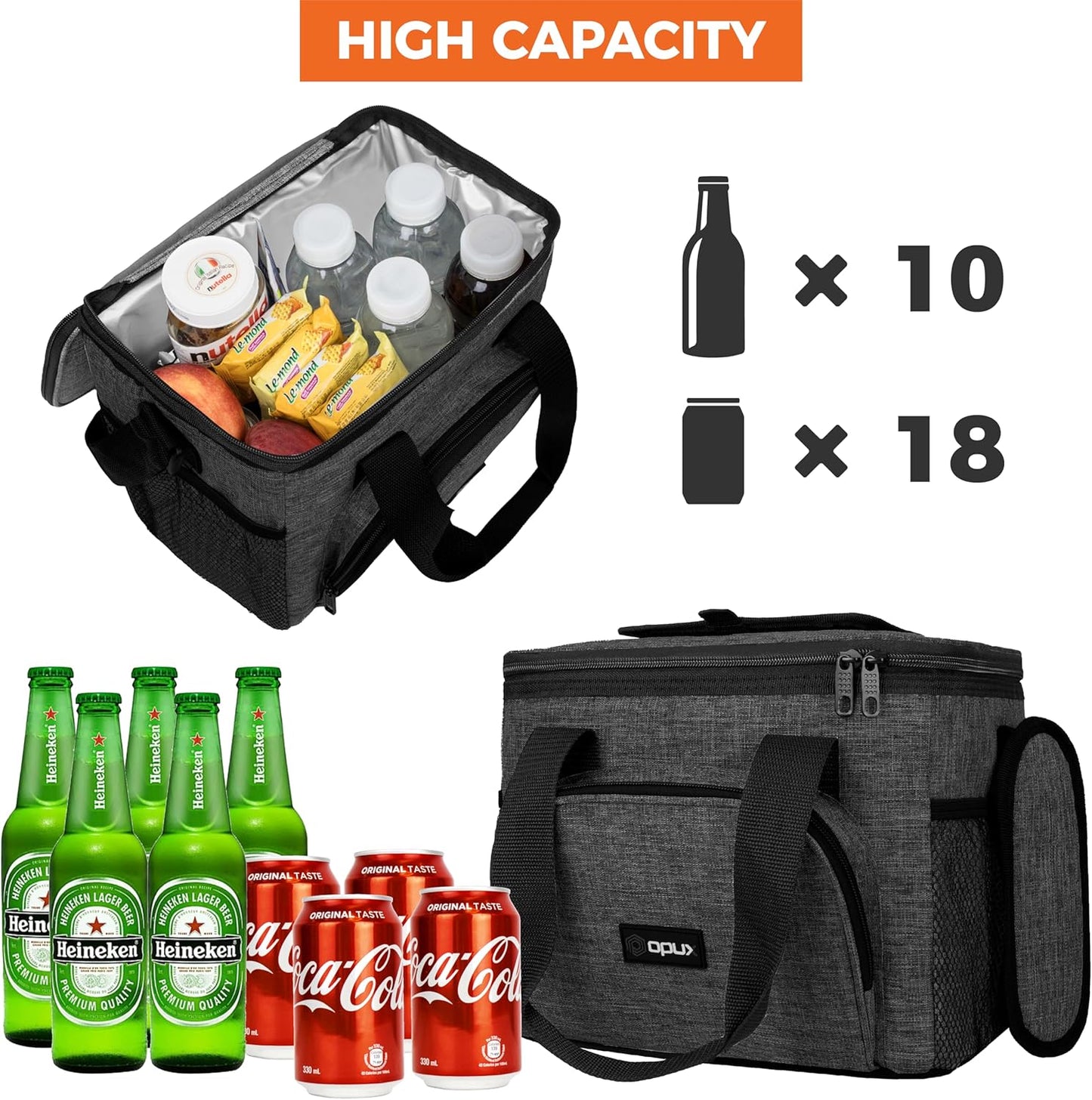 Insulated Soft Cooler Bag | Collapsible Lunch Cooler | Leakproof & Portable - Hazli Collection