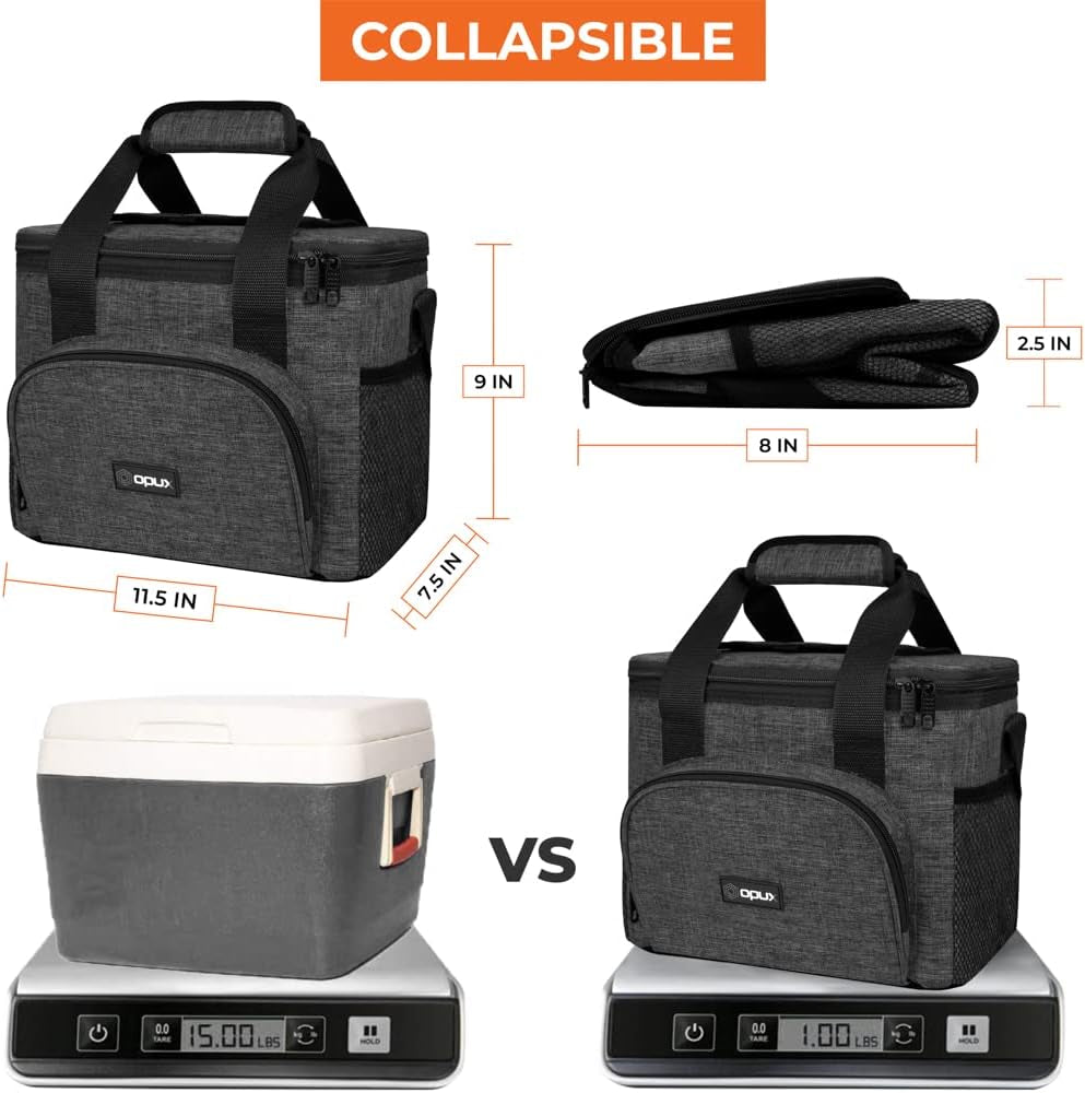Insulated Soft Cooler Bag | Collapsible Lunch Cooler | Leakproof & Portable - Hazli Collection