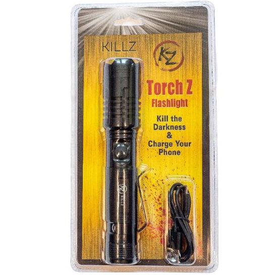 KILLZ Torch Z Flashlight + Charging Station Combo | Tactical LED + Power Bank - Hazli Collection