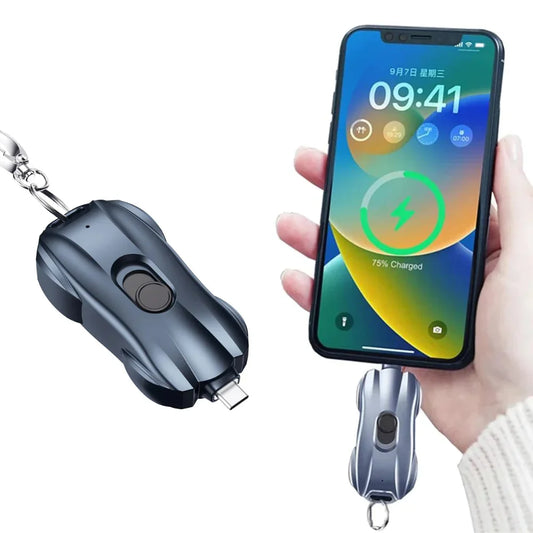 Keychain Emergency Phone Charger | Compact Power Bank | Always-On-You Backup - Hazli Collection