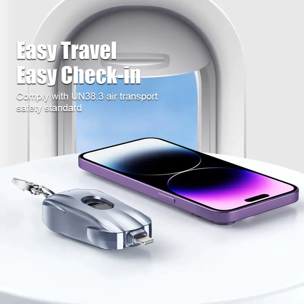 Keychain Emergency Phone Charger | Compact Power Bank | Always-On-You Backup - Hazli Collection
