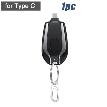 Keychain Emergency Phone Charger | Compact Power Bank | Always-On-You Backup - Hazli Collection