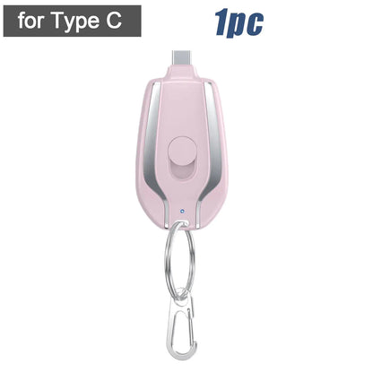 Keychain Emergency Phone Charger | Compact Power Bank | Always-On-You Backup - Hazli Collection