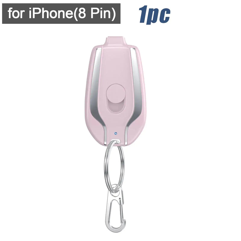 Keychain Emergency Phone Charger | Compact Power Bank | Always-On-You Backup - Hazli Collection