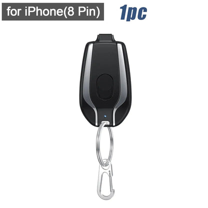 Keychain Emergency Phone Charger | Compact Power Bank | Always-On-You Backup - Hazli Collection