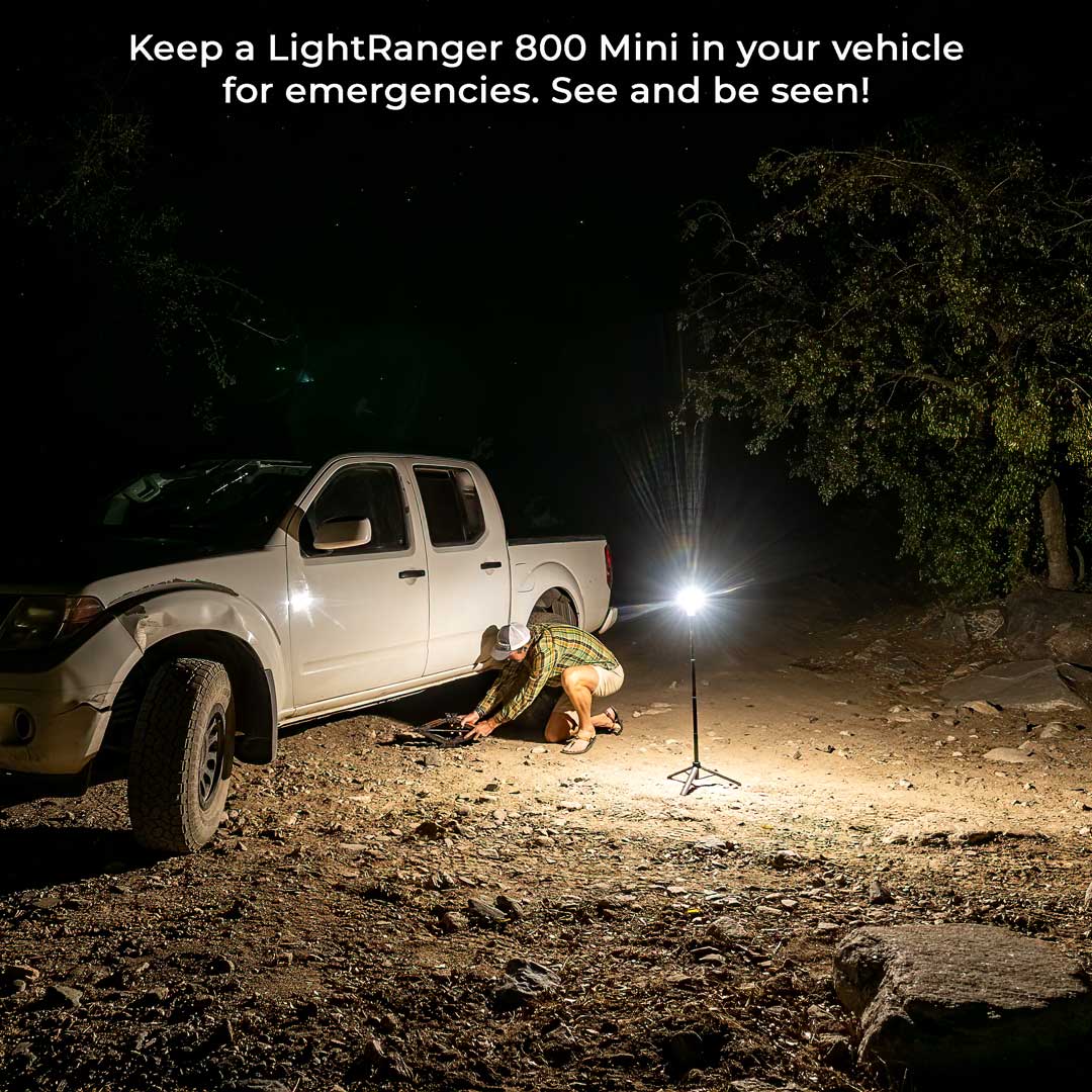 LightRanger 800 Mini Camping Lantern | 800 Lumens, USB-C Rechargeable | Tripod & Carry Bag - Hazli Collection