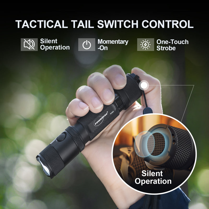 M5 Gen3 EDC Flashlight | 2,030 Lumens, Rechargeable | Aluminum Tactical Light - Hazli Collection