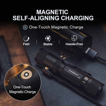 M5 Gen3 EDC Flashlight | 2,030 Lumens, Rechargeable | Aluminum Tactical Light - Hazli Collection