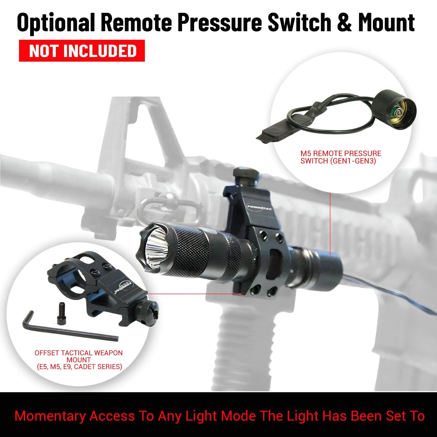 M5 Gen3 EDC Flashlight | 2,030 Lumens, Rechargeable | Aluminum Tactical Light - Hazli Collection