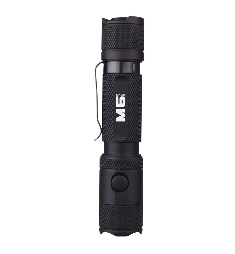 M5 Gen3 EDC Flashlight | 2,030 Lumens, Rechargeable | Aluminum Tactical Light - Hazli Collection