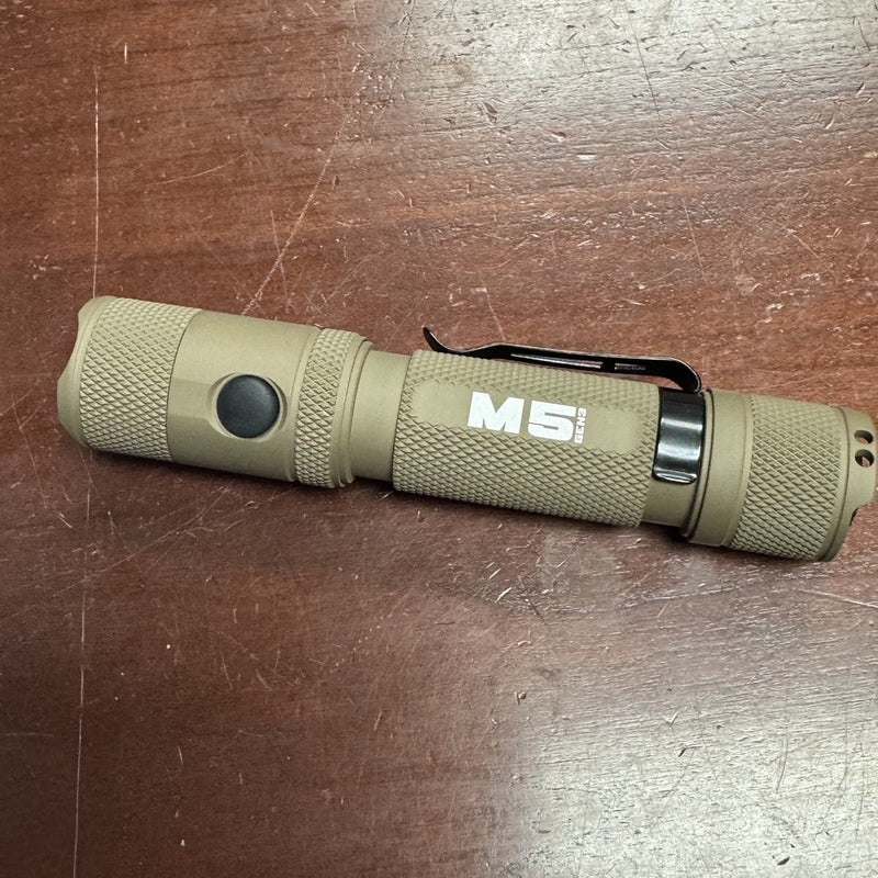 M5 Gen3 EDC Flashlight | 2,030 Lumens, Rechargeable | Aluminum Tactical Light - Hazli Collection