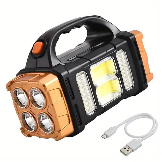 Multifunctional LED Solar Camping Light | 500 Lumens, USB + Solar Charge | Water-Resistant - Hazli Collection