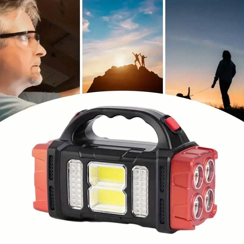 Multifunctional LED Solar Camping Light | 500 Lumens, USB + Solar Charge | Water-Resistant - Hazli Collection