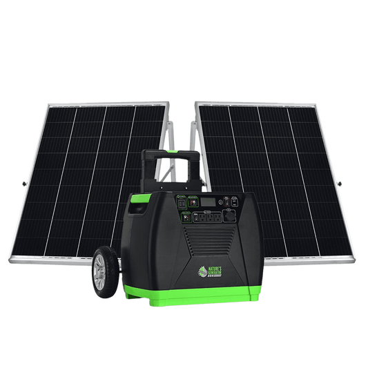 Nature's Generator Elite Gold System | 3600W + Solar Panels Included | Complete Off-Grid Kit - Hazli Collection