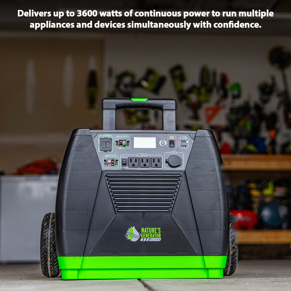 Nature's Generator Elite Gold System | 3600W + Solar Panels Included | Complete Off-Grid Kit - Hazli Collection