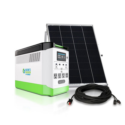 Nature's Generator Lithium 1800 | 1800W LiFePO4 Solar Generator | Expandable to 3600W - Hazli Collection