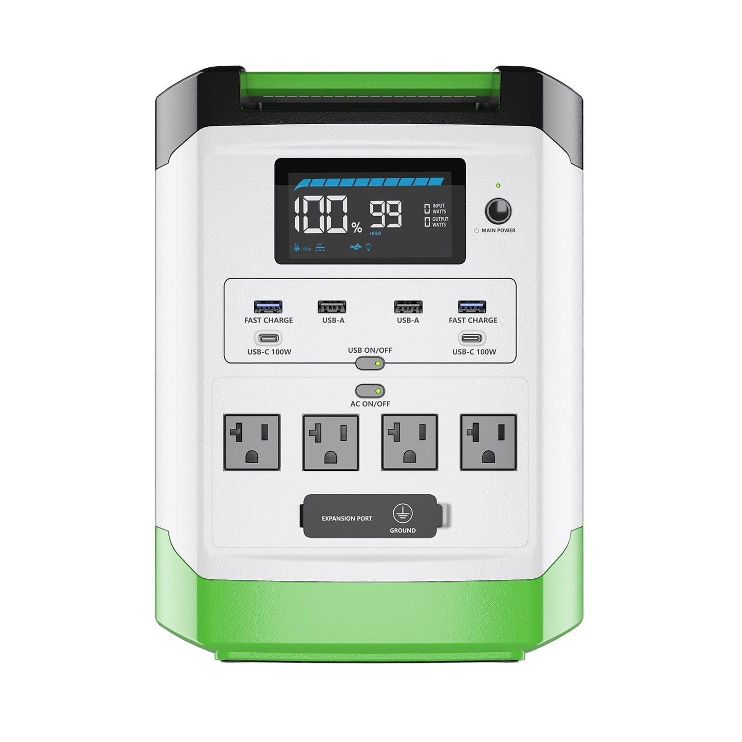 Nature's Generator Lithium 1800 | 1800W LiFePO4 Solar Generator | Expandable to 3600W - Hazli Collection