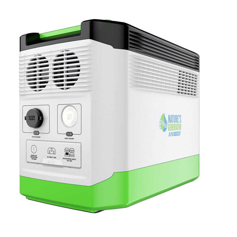 Nature's Generator Lithium 1800 | 1800W LiFePO4 Solar Generator | Expandable to 3600W - Hazli Collection