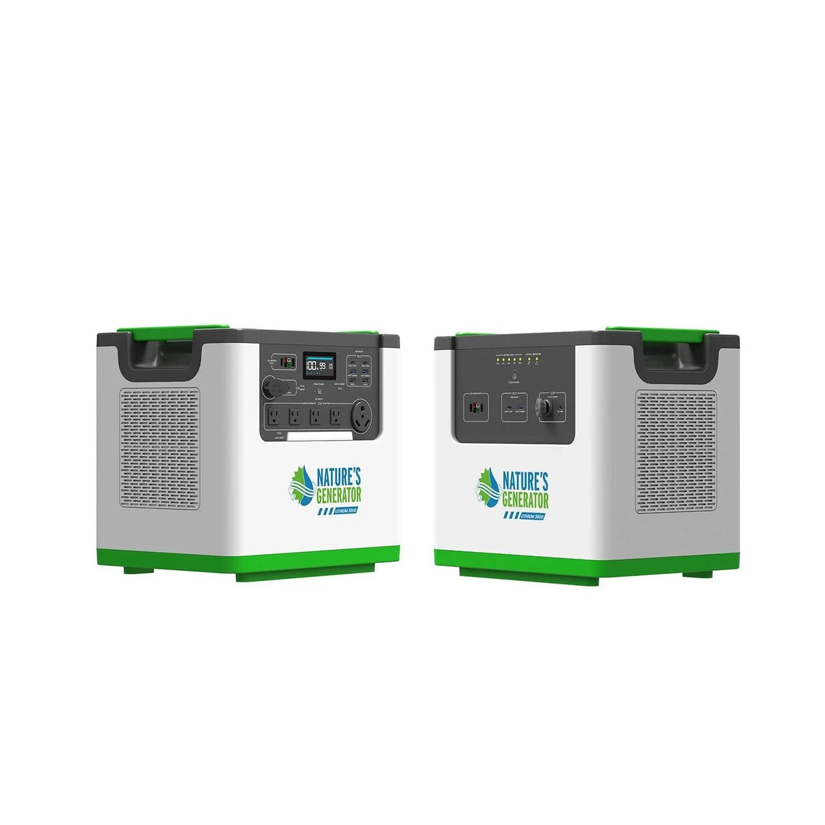 Nature's Generator Lithium 3600 | 3600W LiFePO4 Power Station | Solar, Wind & AC Charging - Hazli Collection