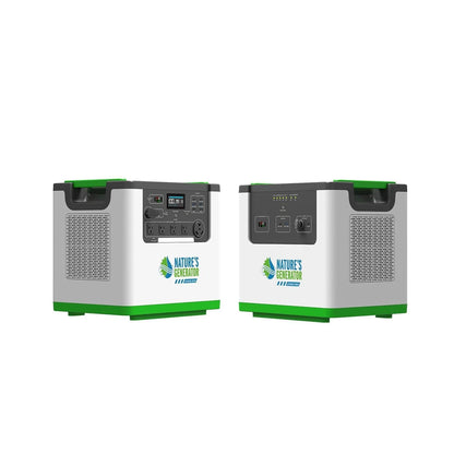 Nature's Generator Lithium 3600 | 3600W LiFePO4 Power Station | Solar, Wind & AC Charging - Hazli Collection