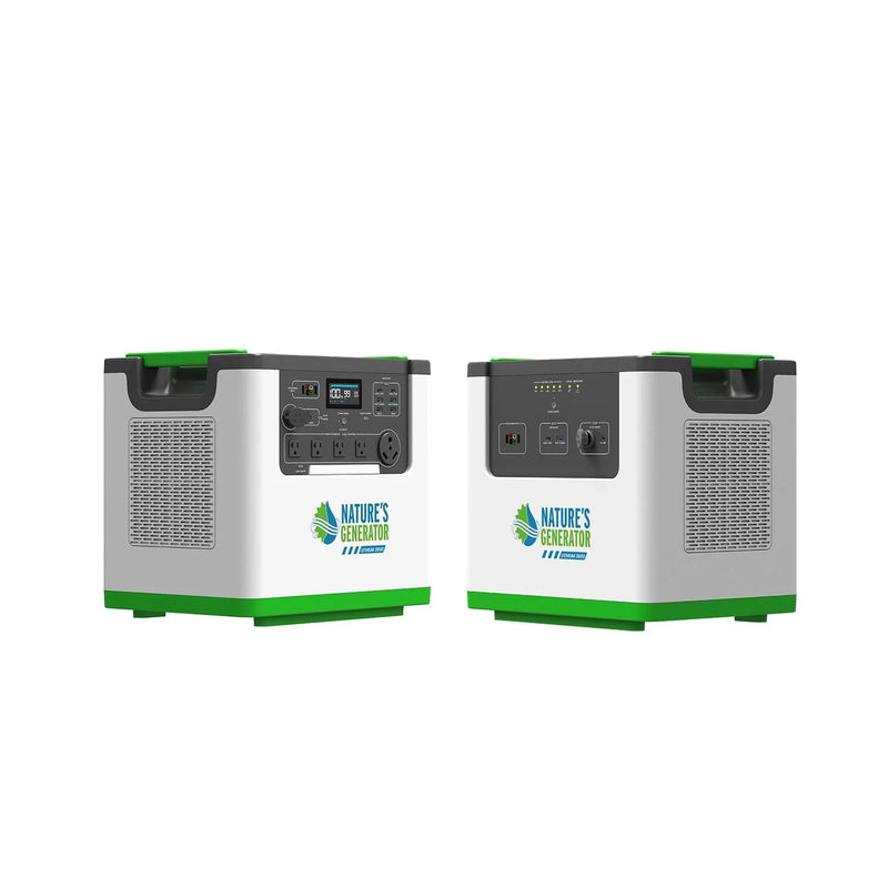 Nature's Generator Lithium 3600 | 3600W LiFePO4 Power Station | Solar, Wind & AC Charging - Hazli Collection