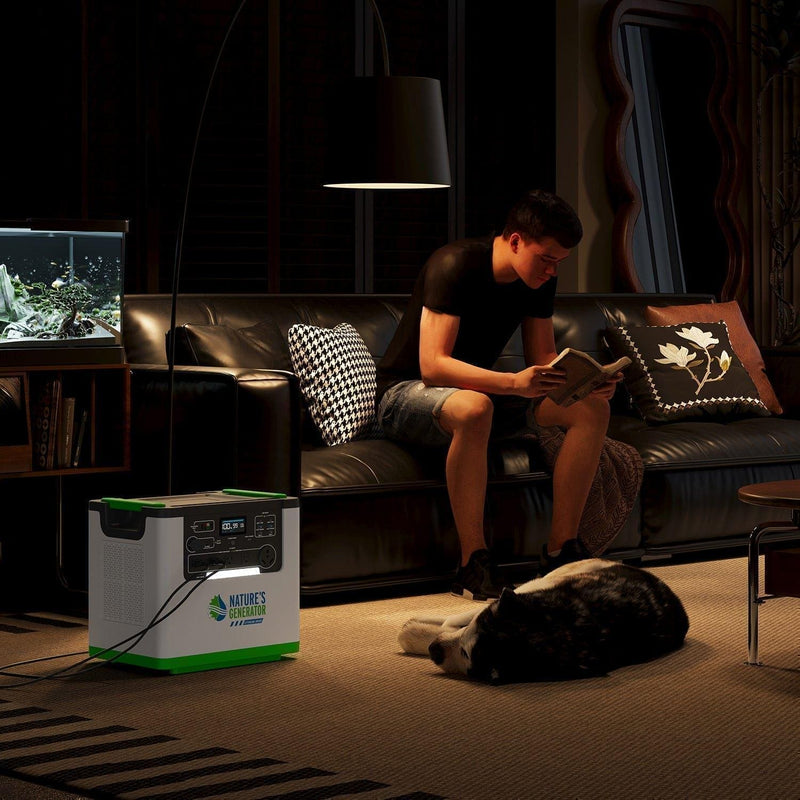 Nature's Generator Lithium 3600 | 3600W LiFePO4 Power Station | Solar, Wind & AC Charging - Hazli Collection