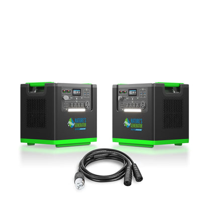 Nature's Generator Lithium 6000 | 6000W Whole Home Backup | LiFePO4, Expandable to 12000W - Hazli Collection