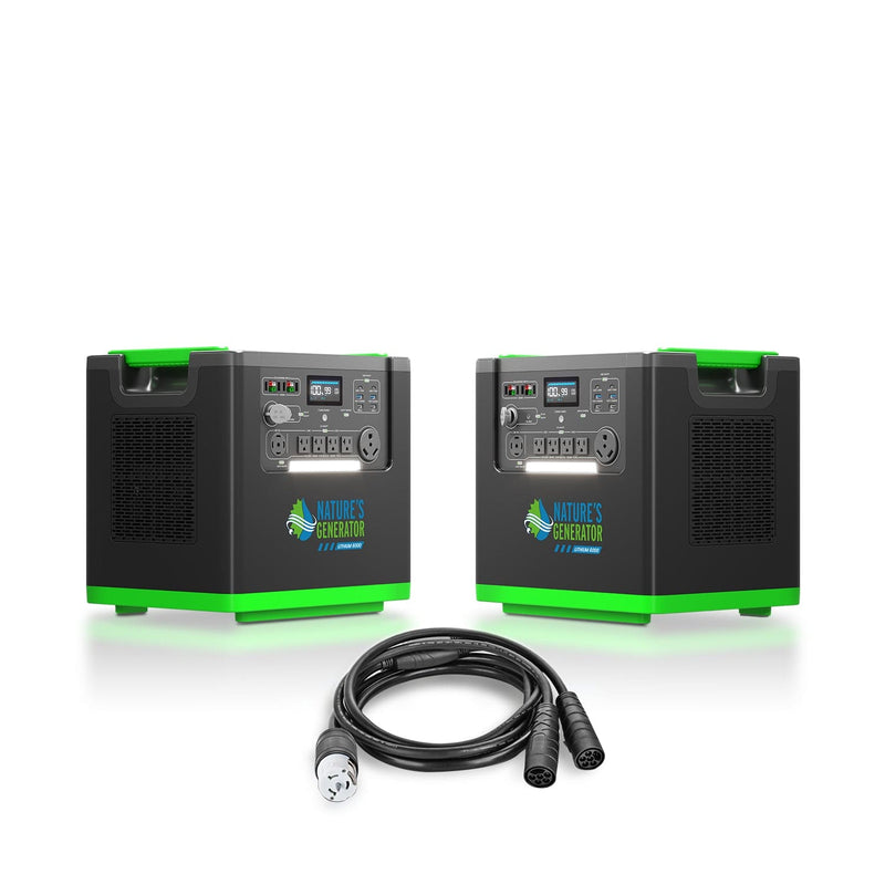 Nature's Generator Lithium 6000 | 6000W Whole Home Backup | LiFePO4, Expandable to 12000W - Hazli Collection