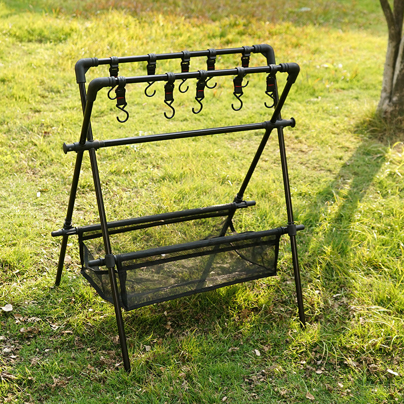 Outdoor Camping Folding Shelf & Drying Rack | Portable Car Camping Organizer - Hazli Collection
