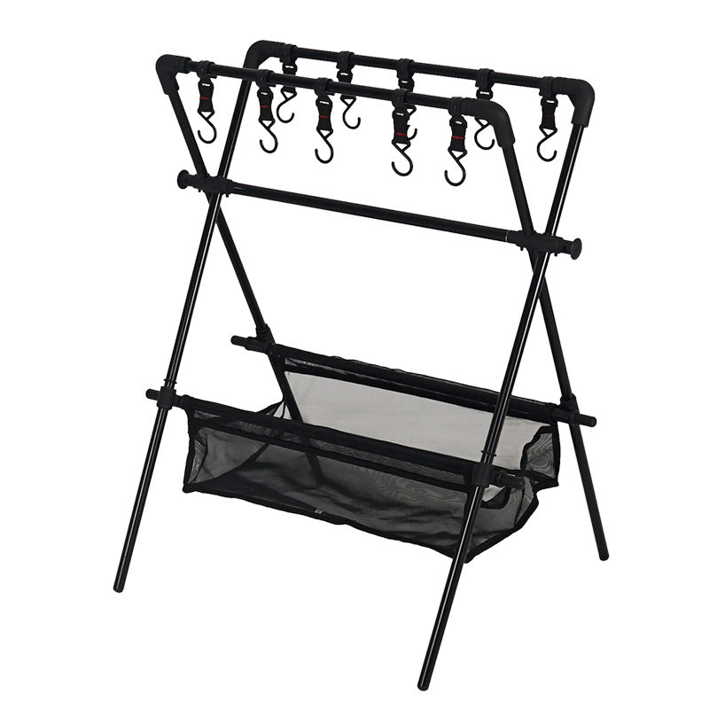 Outdoor Camping Folding Shelf & Drying Rack | Portable Car Camping Organizer - Hazli Collection