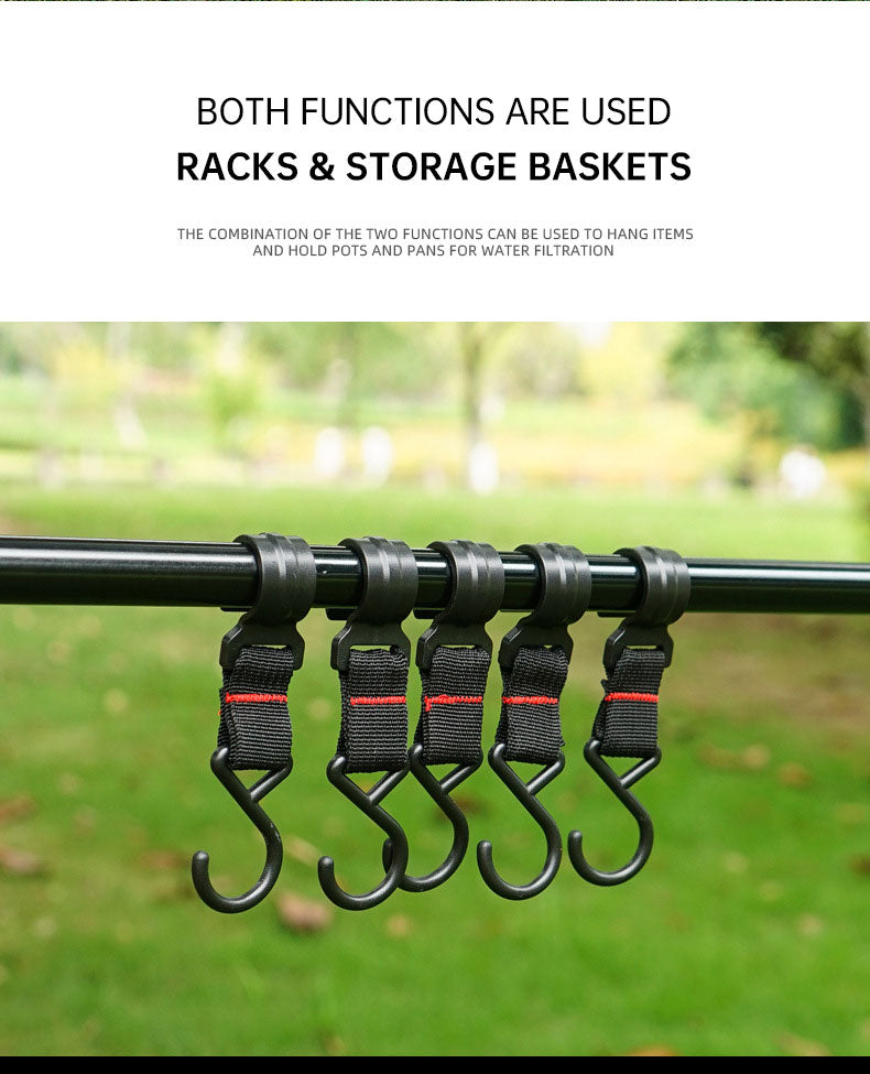 Outdoor Camping Folding Shelf & Drying Rack | Portable Car Camping Organizer - Hazli Collection