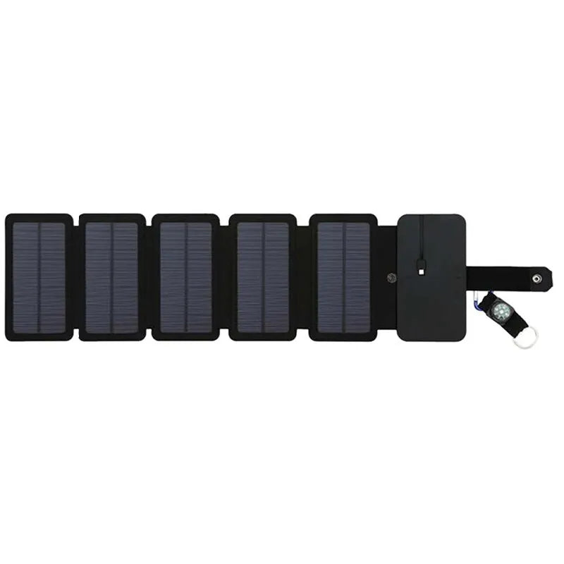 Outdoor Multifunctional Portable Solar Charging Panel Foldable 5V 1A USB Output Device Camping Tool High Power Output - Hazli Collection 