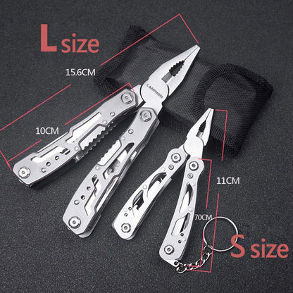 Outdoor Multitool Camping Portable Stainless Steel Edc Folding Multifunction Tools Emergency survival Knife Pliers - Hazli Collection
