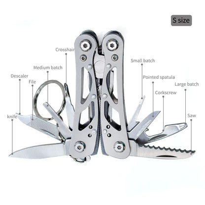 Outdoor Multitool Camping Portable Stainless Steel Edc Folding Multifunction Tools Emergency survival Knife Pliers - Hazli Collection