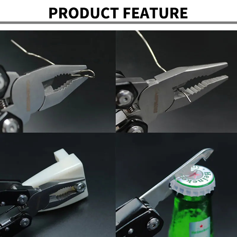 Outdoor Multitool Camping Portable Stainless Steel Edc Folding Multifunction Tools Emergency survival Knife Pliers - Hazli Collection 