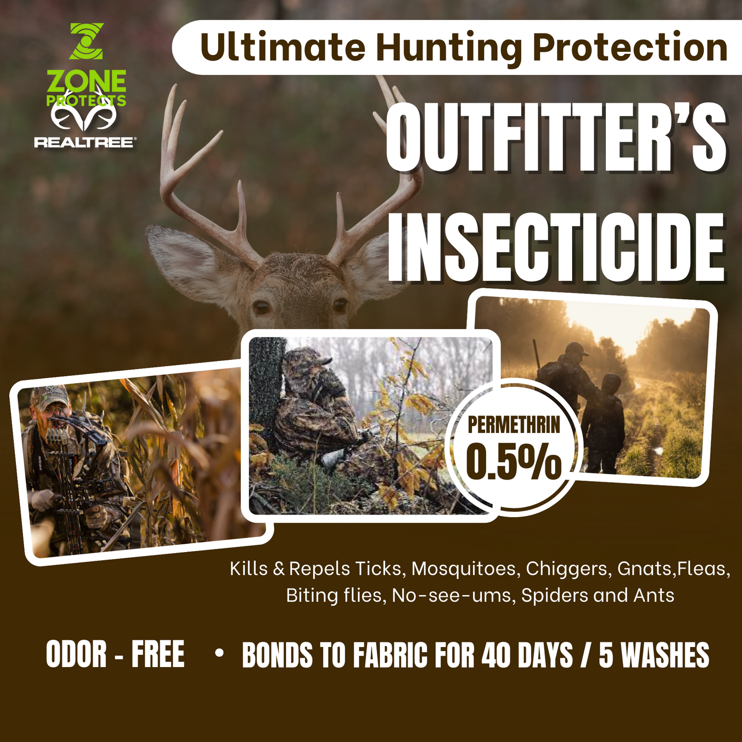 Realtree Insect Repellent + Permethrin Insecticide Bundle | Tick & Mosquito Protection - Hazli Collection 