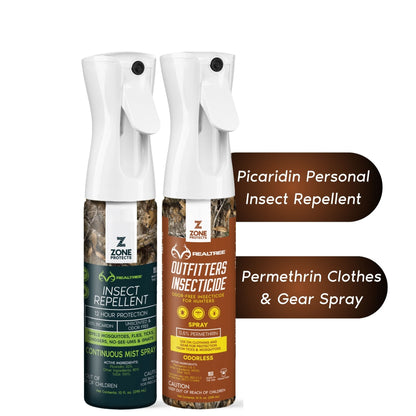 Realtree Insect Repellent + Permethrin Insecticide Bundle | Tick & Mosquito Protection - Hazli Collection 